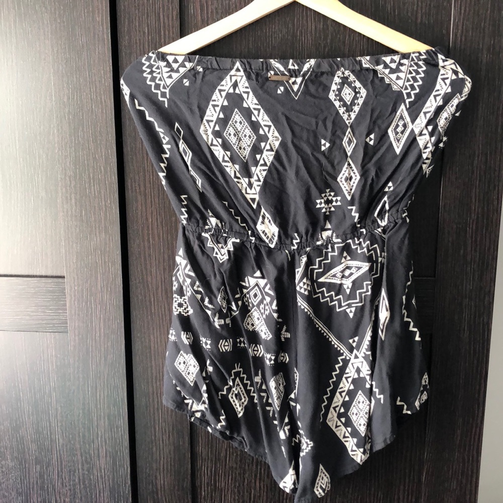 Strapless romper